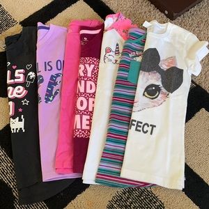 Girls size 6/6x t shirts